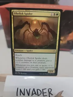 Obelisk Spider - LP- Magic the Gathering MTG Hour devastation black green counte - Image 4