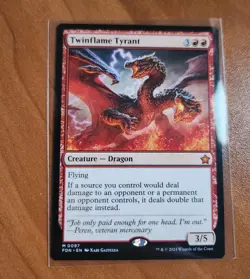 Magic MTG Twinflame Tyrant FDN 0097 Regular Mythic - NM condition - Image 1