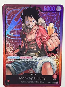 Monkey.D.Luffy ST01-001 One Piece Starter Deck 1 Straw Hat Crew Foil - Image 2