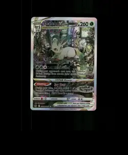 Fan-Art READ DESCRIPTION BELOW HOLO Leafeon Card Leafeon Pokemon Card p3 - Image 1