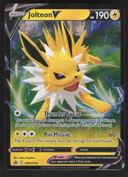 Jolteon V SWSH151 Promo Pokemon TCG SWSH: Sword & Shield Promo Cards NM - Image 1