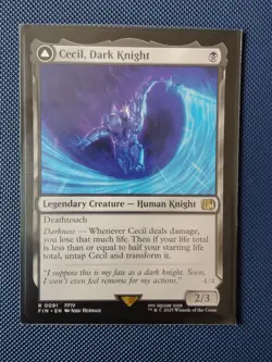 Magic The Gathering: Final Fantasy; Cecil, Dark Knight - FFIV 0091 - Image 1