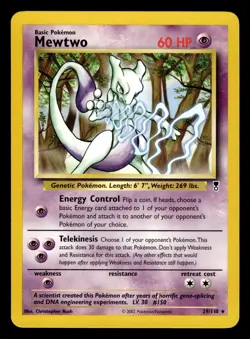 Mewtwo 29/110 Non Holo Rare Legendary Collection Pokemon Card NM - Image 1