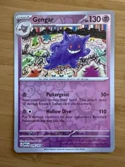 Pokemon Gengar Reverse Holo Card 094/165 Rare Sv: Scarlet & Violet 151 NM - Image 1