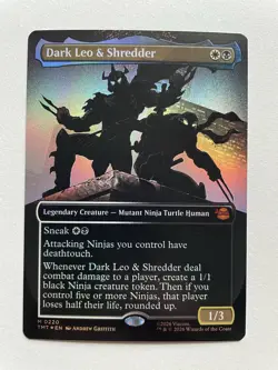 MTG Dark Leo & Shredder BORDERLESS FOIL 0220 TMT - Image 1