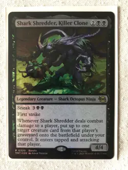 TMNT MTG Shark Shredder, Killer Clone [TMT] #320 Alt Art Foil - Image 1