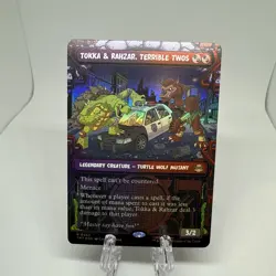 Tokka & Rahzar, Terrible Twos Showcase Foil Teenage Mutant Ninja Turtles TMT MTG - Image 1