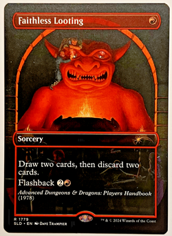 MTG Faithless Looting | (D&D Secret Lair Drop Series) Regular NM - Image 1
