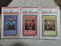 Yugioh 2003 Obelisk Tormentor + Slifer Sky Dragon + Winged Dragon of Ra GBI UR - Image 1