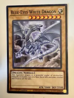 Blue-Eyes White Dragon - SDWD-EN003 - Common (Movie Art) 1st Edition Yugioh - Image 1