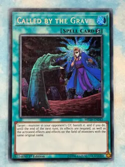 YUGIOH CALLED BY THE GRAVE PRISMATIC SECRET RARE NEAR MINT MP19-EN043 - Image 1