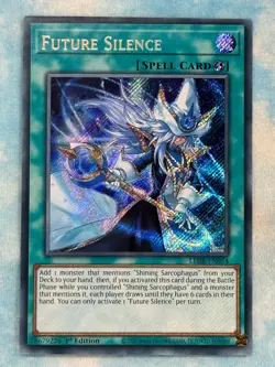 YUGIOH FUTURE SILENCE SCERET RARE 1ST NM LEDE-EN054 - Image 1