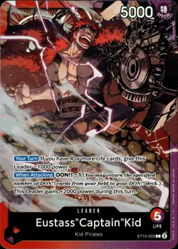 One Piece TCG • Eustass"Captain"Kid ST10-003 • Alternate Artwork-Leader • ENG/NM - Image 1
