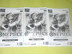 One Piece x 3 TCG Event Pack Vol. 6 card game MANGA Cards - Image 1