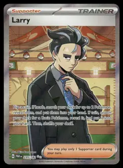 Pokemon Cards Larry 235/182 Paradox Rift Ultra Rare NM - Image 1