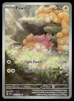 Pokemon Cards Pawmi 226/091 Paldean Fates Illustration Rare HP *INDENT* - Image 1