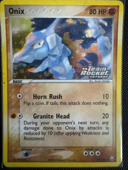 Pokemon Onix 69/109 EX Team Rocket Returns 2004 Vintage Card - Image 1