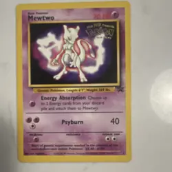 Pokemon TCG Mewtwo Base Set 010/102 Holo Rare 60 HP English Card - Image 1