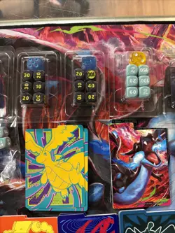 Lot Of Pokemon TCG Dice, Coins, Cards Separators, Keychains, And Pin See Pics - Image 3