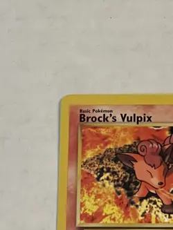 VTG Pokemon TCG Brock's Vulpix 37/132 Gym Challenge Non Holo Unlimited WOTC LP - Image 4