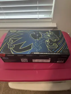 Pokemon Mega Charizard X UPC BOX, SLEEVES, DECK BOX, COIN, AND DICE ONLY!! - Image 1