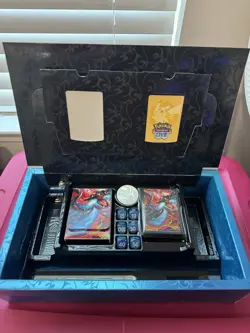 Pokemon Mega Charizard X UPC BOX, SLEEVES, DECK BOX, COIN, AND DICE ONLY!! - Image 2
