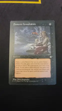 MTG Magic the Gathering Demonic Consultation (121/383) Ice Age LP - Image 1