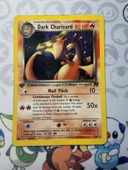 Dark Charizard - 4/82 - Pokemon Team Rocket 1st Edition Holo Rare DMG WOTC - Image 1