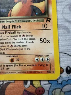 Dark Charizard - 4/82 - Pokemon Team Rocket 1st Edition Holo Rare DMG WOTC - Image 5