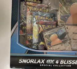 Pokemon TCG Snorlax ex and Blissey ex Special Collection Box Sealed 8 packs - Image 3