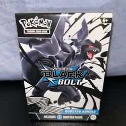 Pokemon TCG Black Bolt Booster Bundle Box - 6 Booster Packs Sealed in Box - Image 1
