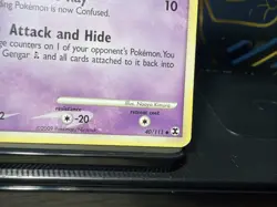 Pokemon TCG Rising Rivals Gengar GL 40/111 Non-Holo Rare LP - Image 5