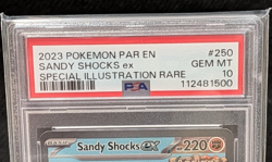 2023 Pokemon Paradox Rift Sandy Shocks ex 250/182 SIR PSA 10 Gem Mint - Image 2