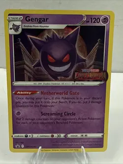 Pokemon Gengar SWSH241 Black Star Promo Lost Origin Prerelease STAMP NM - Image 1