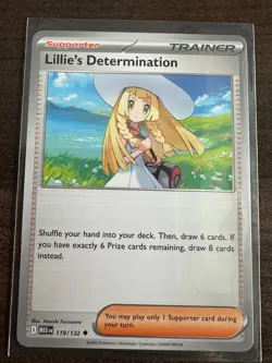 Lillie's Determination 119/132 ME01: Mega Evolution Pokemon TCG NM - Image 1