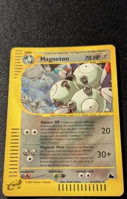 Pokemon SKYRIDGE - #H19/H32 Magneton - Holo - ENG - SWIRL - Moderately Played - Image 4