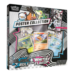 Pokemon TCG Scarlet & Violet Black Bolt & White Flare Unova Poster Collection - Image 1