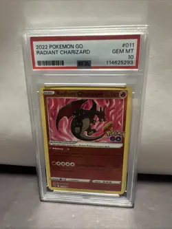 Radiant Charizard 011/078 Holo Rare Pokemon 2022 GO PSA 10 GEM MT - Image 1
