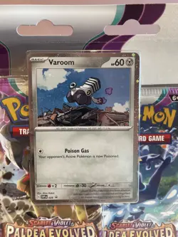Pokemon TCG Paldea Evolved Triple 3 Pack Blister Varoom NEW/SEALED - Image 2
