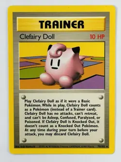 Clefairy Doll 070/102 Pokemon TCG WOTC Base Set Rare Near Mint + - Image 1