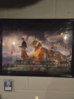 Signed Playmat Game Knights Jimmy Wong & Josh Lee Kwai Magic The Gathering - Image 1
