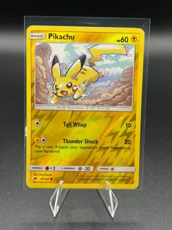 Pokemon - Pikachu 40/147 Reverse Holo Burning Shadows LP - Image 1