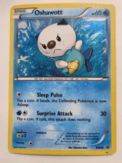 Oshawott Full Holo BW08 Pokemon Black and White Promo LP 2011 - Image 1