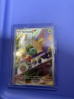 Pokemon Bulbasaur Full Art Illustration Rare Holo 143/142 Sv07: Stellar Crown - Image 1