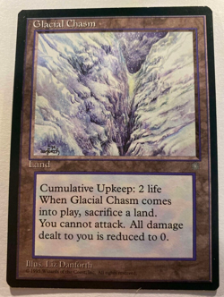 Glacial Chasm - Ice Age (ICE) MTG Magic The Gathering Excellent Condition 331 - Image 1