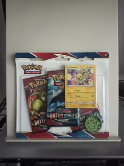 Pokemon TCG: Sword & Shield Battle Styles 3 Booster Pack Blister w/ Jolteon Coin - Image 1