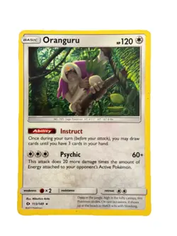 New: 2017 Pokemon TCG Oranguru - (SM Base Set) 113 Deck Exclusives Regular Rare - Image 1