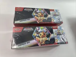 LOT OF 2 Pokemon Prismatic Evolutions Surprise Box & Booster Bundle Sam's Club - Image 1
