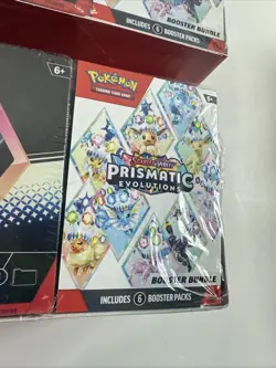 LOT OF 2 Pokemon Prismatic Evolutions Surprise Box & Booster Bundle Sam's Club - Image 2