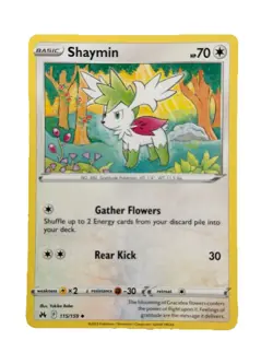 New: 2023 Pokemon TCG Shaymin 115 Crown Zenith Regular Uncommon - Image 1